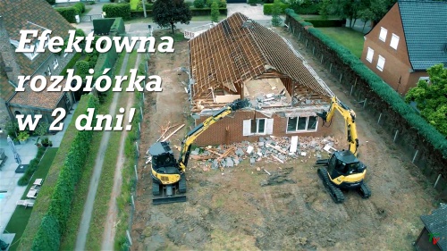 Efektowna rozbiórka w 2 dni sprzętem Yanmar
