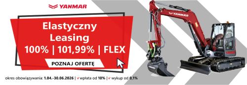 Elastyczny leasing na maszyny Yanmar